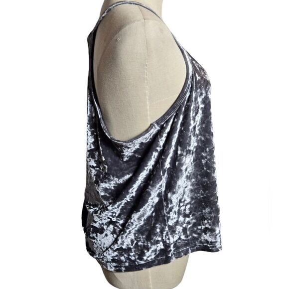 PINK Victoria's Secret Gray Y2K Velvet Logo Camisole - Picture 3 of 7